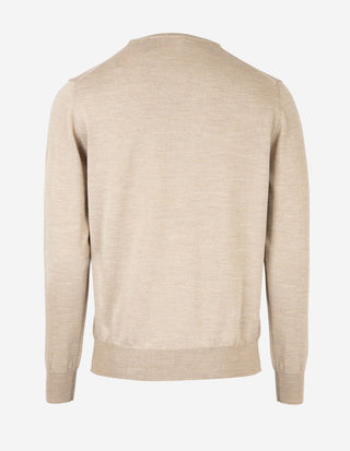 Tröja Merinoull Beige