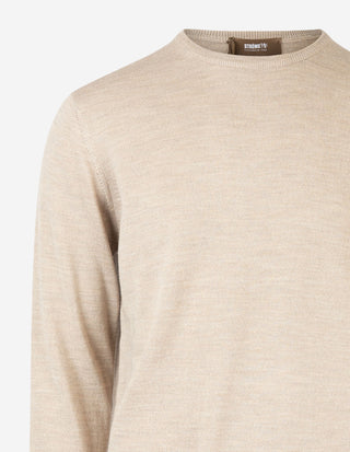 Tröja Merinoull Beige