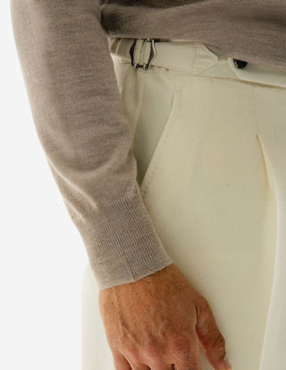 Tröja Merinoull Beige
