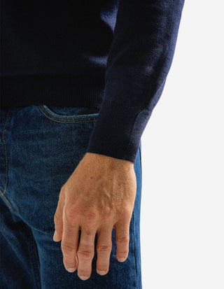 Roll Neck Merino Navy