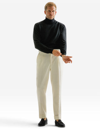 Roll Neck Merino Black