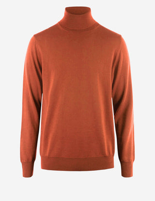 Roll Neck Merino Orange