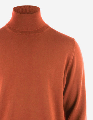 Roll Neck Merino Orange