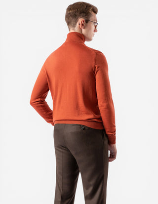 Roll Neck Merino Orange