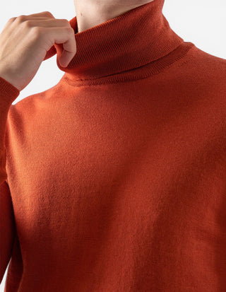 Roll Neck Merino Orange