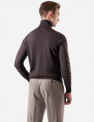 Roll Neck Merino Coffe