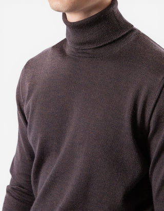 Roll Neck Merino Coffe