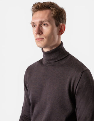 Roll Neck Merino Coffe