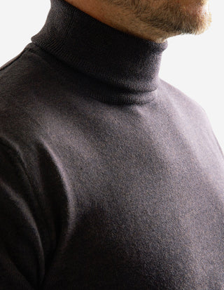 Roll Neck Merino Coffe