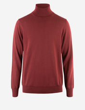 Roll Neck Merino Bordeaux