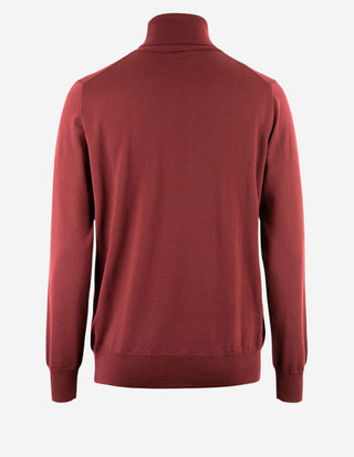Roll Neck Merino Bordeaux