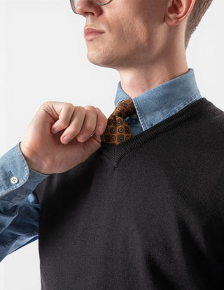 Slipover Merino Svart