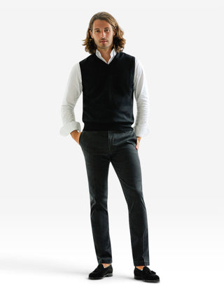 Slipover Merino Svart