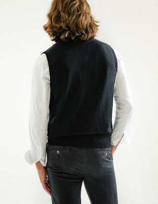 Slipover Merino Svart
