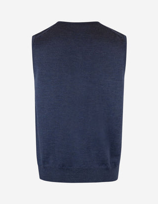 Slipover Merino Mörkblå