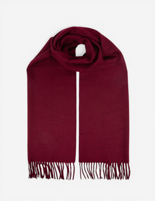 Cashmere Scarf Vinröd One Size