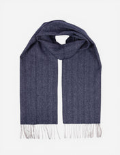 Scarf Cashmere Navy Fiskben