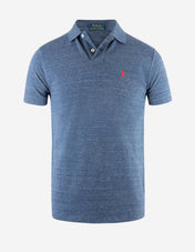 Custom Slim Fit Polo Blå