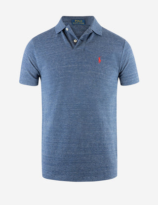 Custom Slim Fit Polo Blå