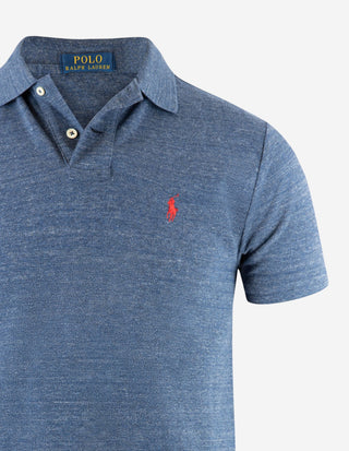Custom Slim Fit Polo Blå