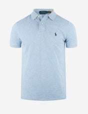 Custom Slim Fit Polo Ljusblå