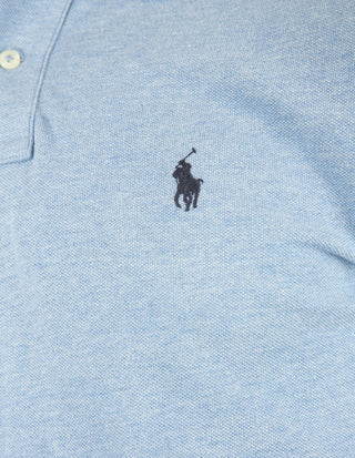Custom Slim Fit Polo Ljusblå