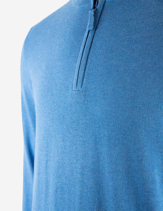 Stowbridge Half Zip Tröja Blå