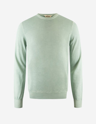 Vintage Summer Merino Rundhals Mintgrön
