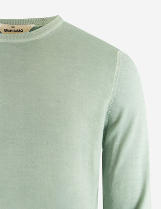 Vintage Summer Merino Rundhals Mintgrön