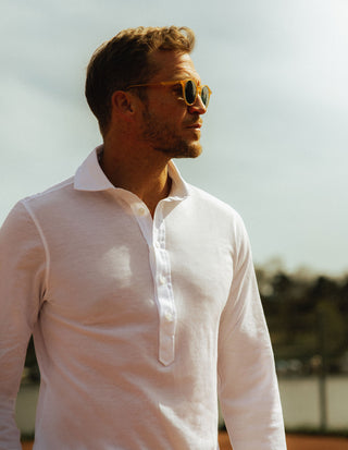 Popover Jerseyskjorta Bomull Vit