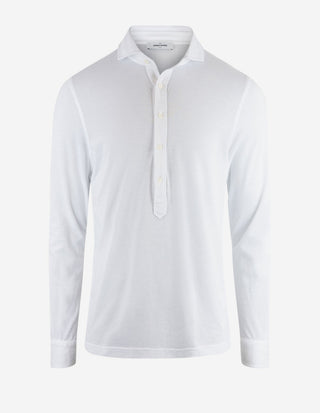 Popover Jerseyskjorta Bomull Vit