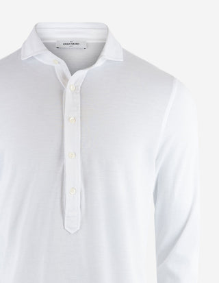 Popover Jerseyskjorta Bomull Vit