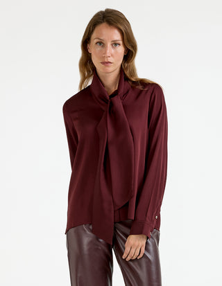 Miki Blouse Burgundy