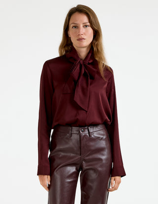 Miki Blouse Burgundy