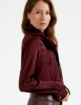 Miki Blouse Burgundy