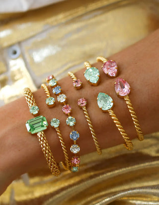 Mini Drop Armband Rosa One Size