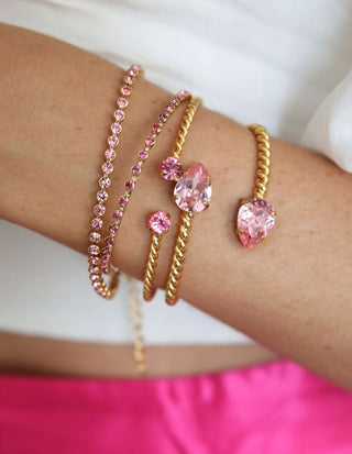 Mini Drop Armband Rosa One Size
