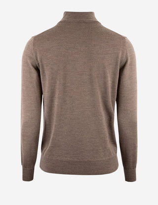 Half Zip Tröja Merinoull Brun