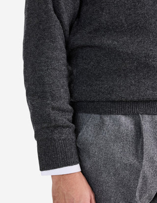 Sutherland Half Zip Lammull Mörkgrå
