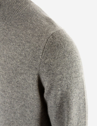 Sutherland Half Zip Lammull Ljusgrå