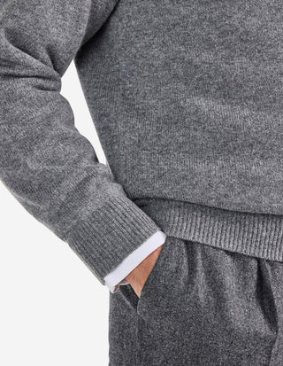 Sutherland Half Zip Lammull Ljusgrå