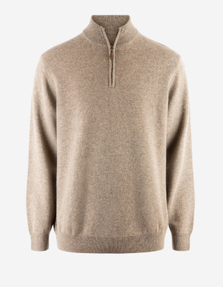 Sutherland Half Zip Lammull Mullvad