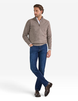 Sutherland Half Zip Lammull Mullvad