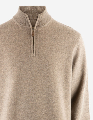 Sutherland Half Zip Lammull Mullvad