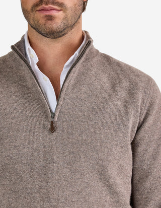 Sutherland Half Zip Lammull Mullvad