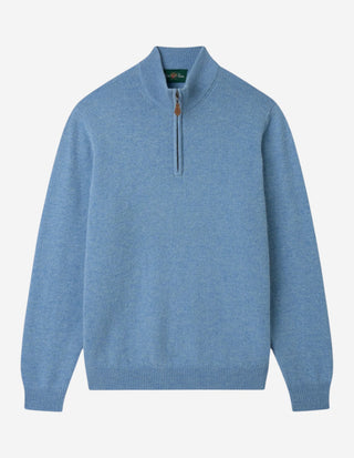 Sutherland Half Zip Lammull Ljusblå