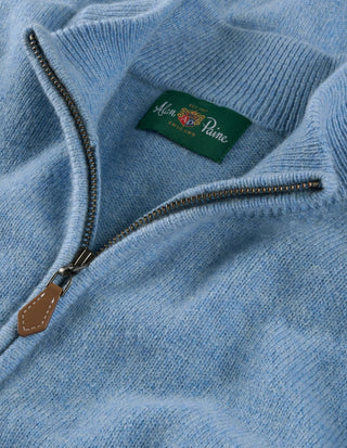 Sutherland Half Zip Lammull Ljusblå