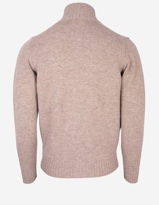 Landford Cardigan Lammull Ljusbeige
