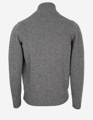 Landford Cardigan Lammull Ljusgrå