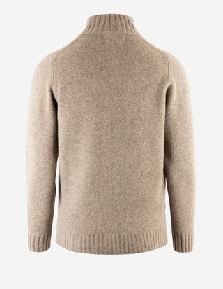 Landford Cardigan Lammull Gråbeige